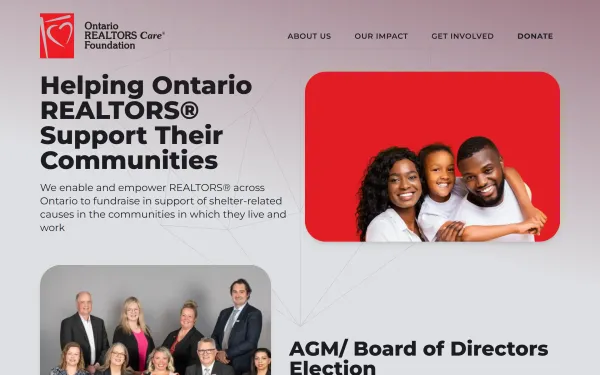 Ontario Realtors Care Foundation Screenshot